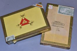 CIGARS: MONTECRISTO No.4, two coxes of cigars, one box of twenty five cigars is sealed and dated