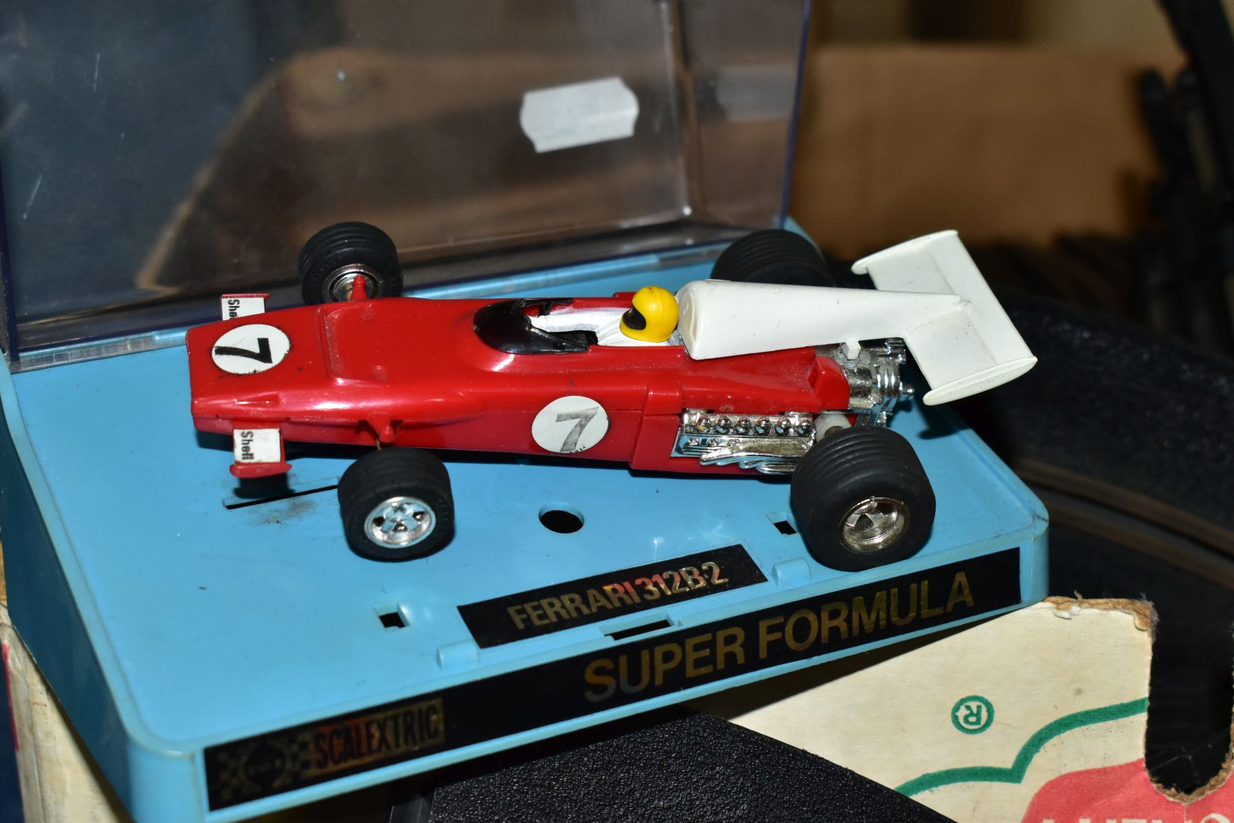 TWO BOXED SCALEXTRIC CARS, Ferrari 312 B2, No C025 and JPS Lotus, No C050, both appear complete - Image 6 of 8