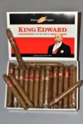 KING EDWARD CIGARS, one box containing thirty six Invincibles (no longer available in the UK) and