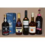 ALCOHOL, a collection of Delaforce Diamond Port, Napoleon Brandy Superiore, Tariquet Sauvignon