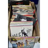 A TRAY CONTAINING OVER ONE HUNDRED AND TWENTY 7in SINGLES including five by The Beatles, two by T