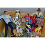 A QUANTITY OF UNBOXED AND ASSORTED ACTION MAN AND OTHER FIGURES AND ACCESSORIES, to include two