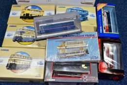 A QUANTITY OF BOXED MODERN DIECAST BUS AND COACH MODELS, Corgi Classics, Corgi OOC and EFE, majority