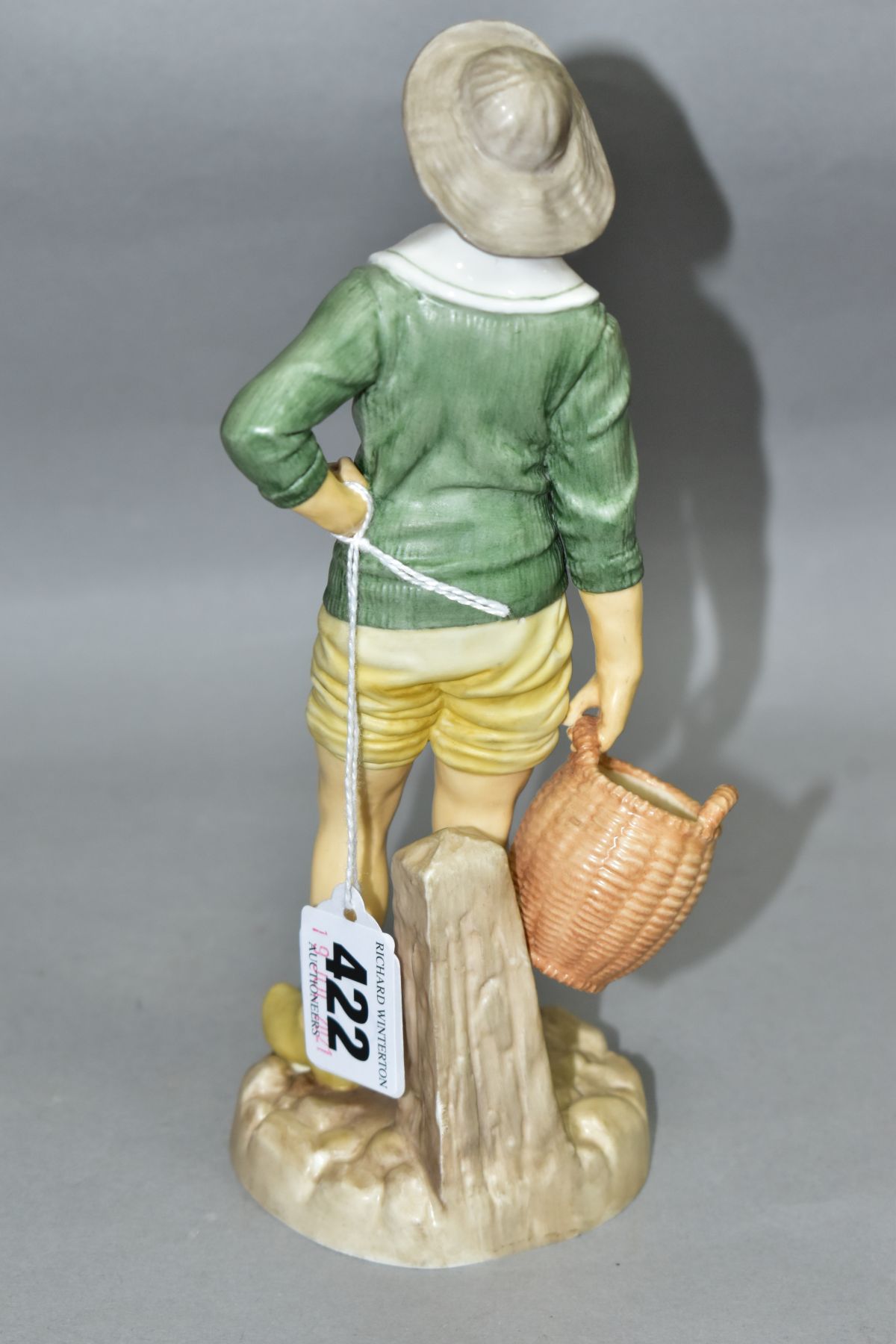 A ROYAL WORCESTER FIGURE FROM THE HADLEY COLLECTION, 'French Fisherboy', height 21cm (condition: - Image 2 of 4