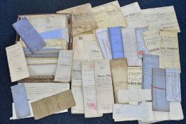 LEGAL DOCUMENTS, a collection of approximately 90 Documents from the mid-19th Century - early 20th