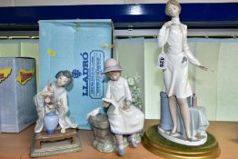 TWO LLADRO FIGURES, comprising Female Physician No.5197, designed by Salvador Debon 1984, retired