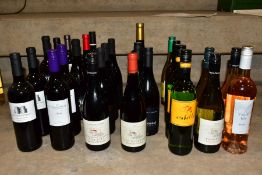 WINE, a collection of eighteen bottles of red wine, seven bottles of white wine and two bottles of