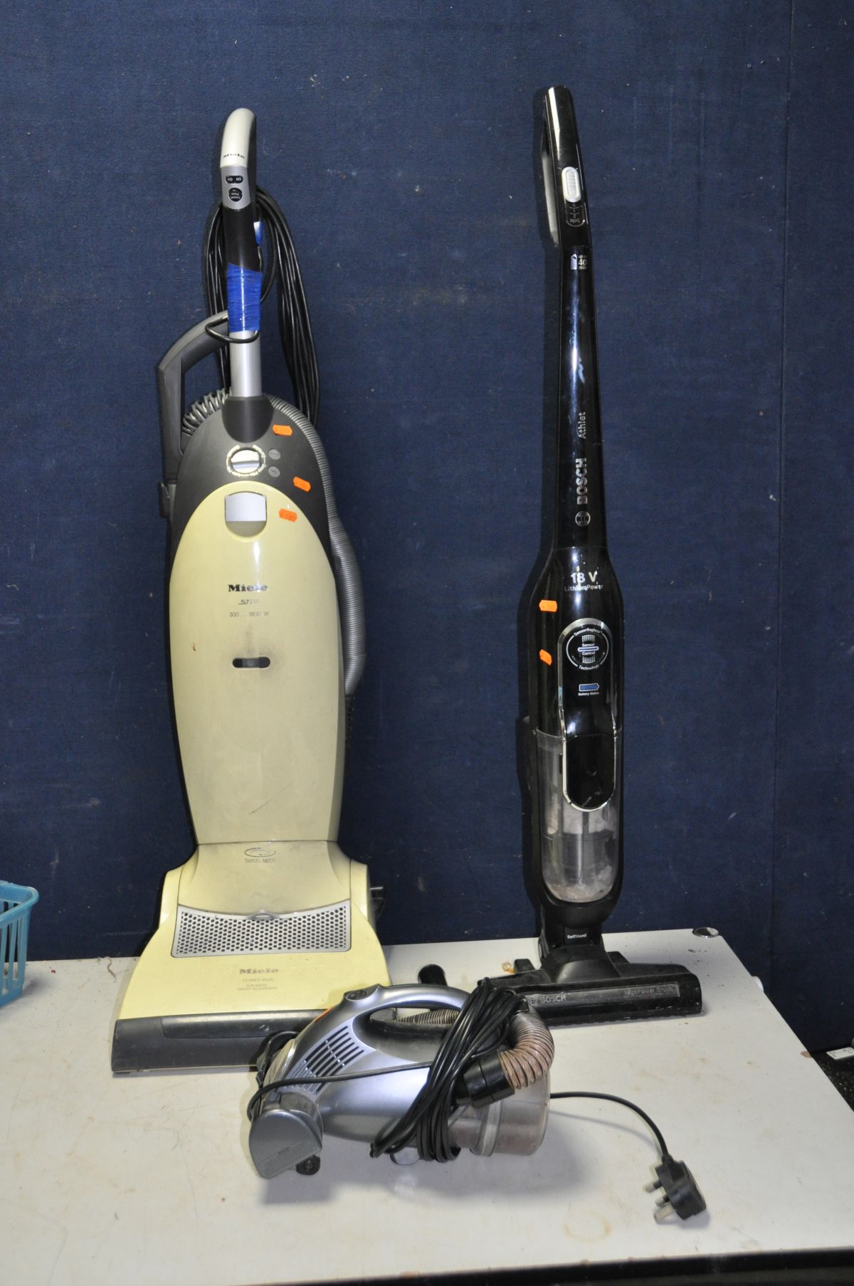 A HOME TEC THE HUNTER HAND HELD VAUUM CLEANER (PAT pass and working) a Miele S7210 Upright Vacuum