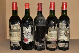 CHATEAU LEOVILLE LAS CASES, four bottles of Leoville Las Cases Saint-Julien, probable 1960's -