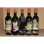 CHATEAU LEOVILLE LAS CASES, four bottles of Leoville Las Cases Saint-Julien, probable 1960's -