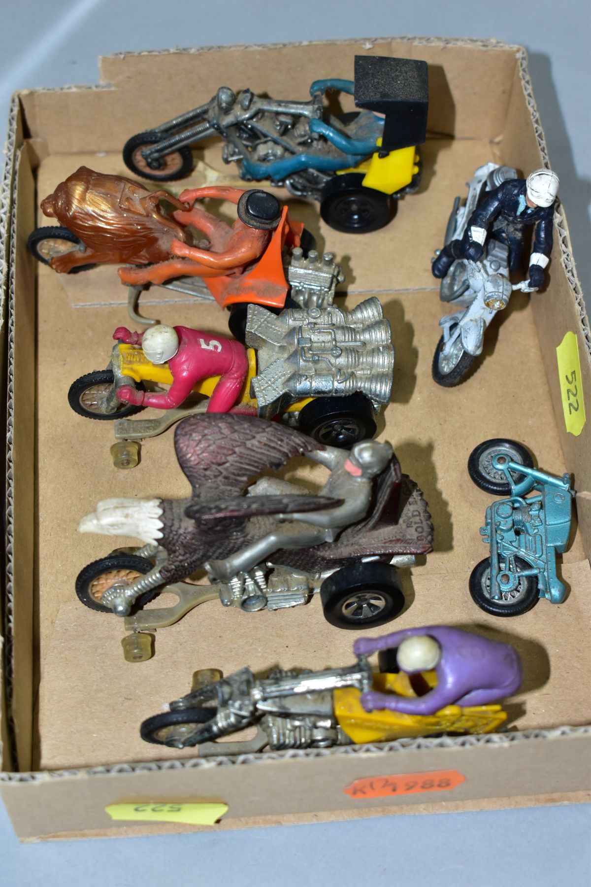 FIVE UNBOXED MATTEL HOT WHEELS RRRUMBLERS, MOTORBIKES, 'Bold Eagle', 'Centirion', 'Chopper Chariot', - Image 2 of 5