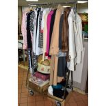 LADIES CLOTHING, etc, to include a Jaeger woollen coat size 8, vintage Mansfield Frank Russell coat,