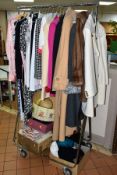 LADIES CLOTHING, etc, to include a Jaeger woollen coat size 8, vintage Mansfield Frank Russell coat,