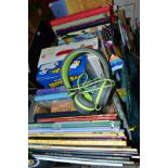 A BOX OF CHILDRENS BOOKS AND TOYS, ETC, to include Judith Kerr, Graham Baker-Smith, Charlie Mackesy,