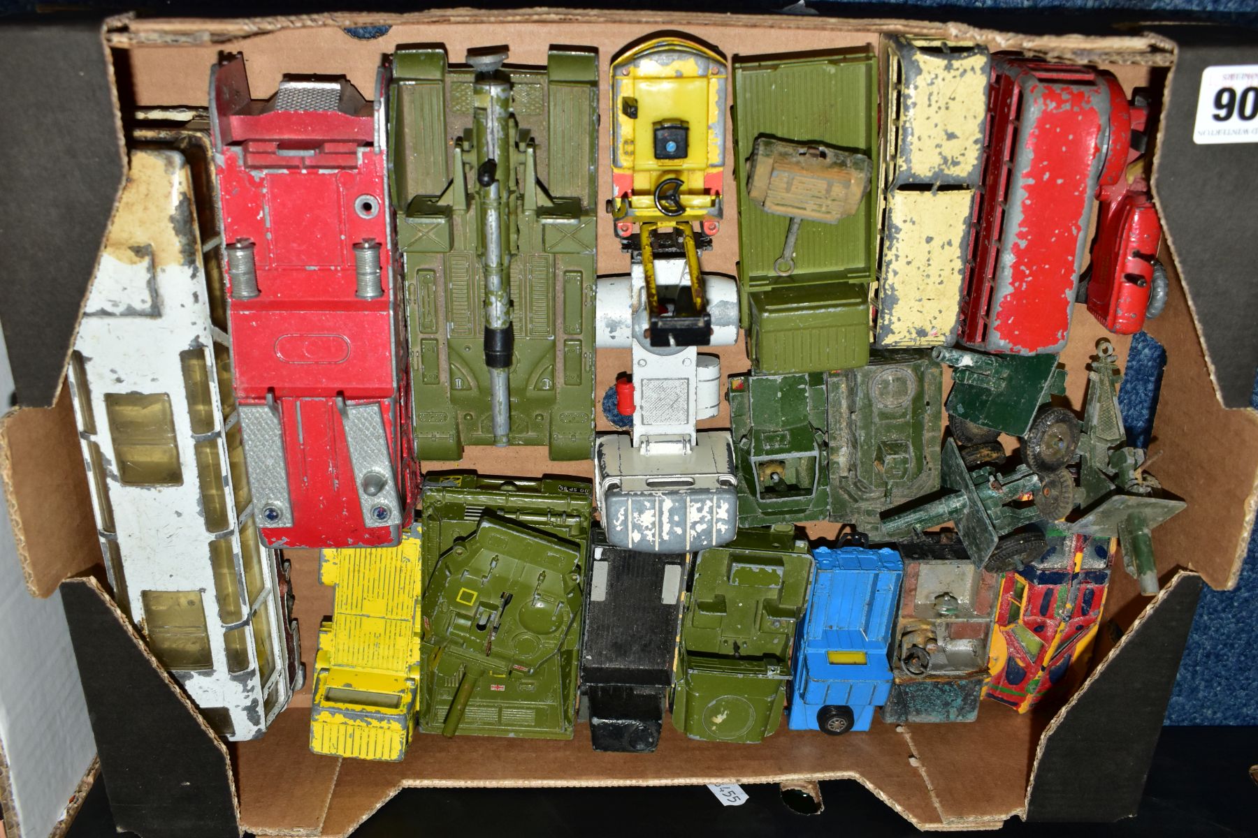 A QUANTITY OF UNBOXED AND ASSORTED PLAYWORN DIECAST VEHICLES, Dinky, Corgi, Matchbox, Britains - Image 2 of 5