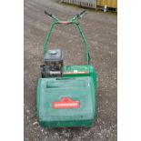 A VINTAGE RANSOMES 51 MARQUIS PETROL CYLINDER MOWER with a MAG GH120 3.7hp motor ( engine pulls