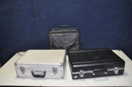 AN ALUMINIUM TOOL CASE, a plastic tool case and a Laptop case (3)