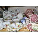VARIOUS CERAMIC TABLEWARES, to include Masons 'Vista' soup tureen and cover, two 27cm plates, a soup