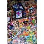 A QUANTITY OF COMICS, over four hundred comics in four boxes, comics are predominantly Marvel with