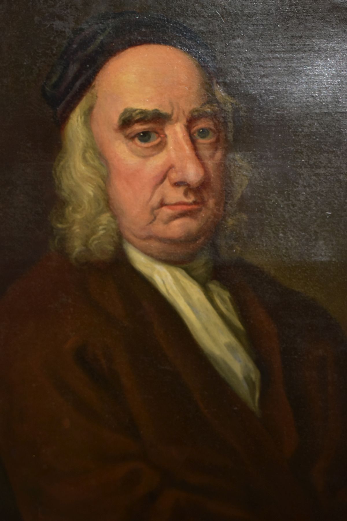 A 19TH CENTURY PORTRAIT OF POLITICAL SATIRIST JONATHAN SWIFT, after the original painting by Francis - Bild 2 aus 6