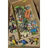 A COLLECTION OF BRITAINS AND OTHER KNIGHT FIGURES, majority are Britains Deetail figures, mixture of