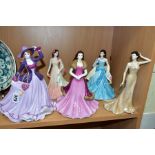 FIVE BOXED COALPORT 'CLASSIC ELEGANCE' LADY FIGURES, comprising 'In My Heart', 'Birthday