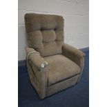 A PRIDE ELECTRIC RISE AND RECLINE ARMCHAIR (PAT pass and working)