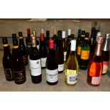 WINE, a collection of thirteen bottles of red wine, nine bottles of white wine and four bottles of