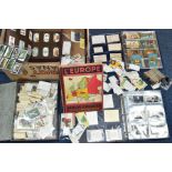 CIGARETTE/TRADE CARDS, several hundred cards in albums and loose to include full, part sets and