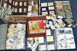 CIGARETTE/TRADE CARDS, several hundred cards in albums and loose to include full, part sets and