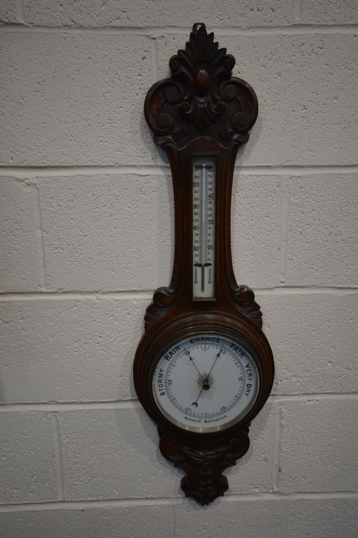 AN EARLY 20TH CENTURY WALNUT VIENNA WALL CLOCK, height 76 cm (missing pediment) (winding key and - Image 3 of 3