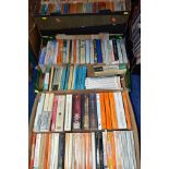 BOOKS, a collection of approximately 230 paperback titles in four boxes including over 200 PENGUIN