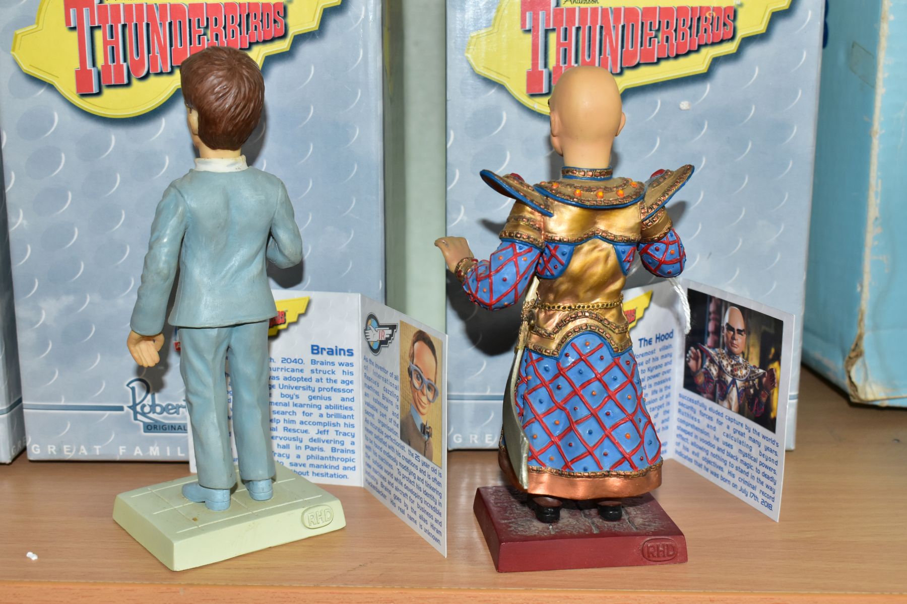 TWO BOXED ROBERT HARROP DESIGNS THUNDERBIRDS FIGURES, celebrating 40th Anniversary 'The Hood' - Image 2 of 2