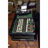 A BARRETT DESK ELECTRIC CALCULATOR, number 108141 - 152E (12.5 x 10)