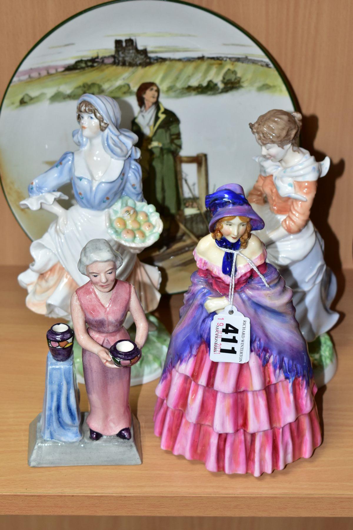 TWO ROYAL WORCESTER LIMITED EDITION FIGURES, A ROYAL DOULTON FIGURE, etc, comprising Royal Worcester