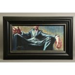 GABE LEONARD (AMERICAN CONTEMPORARY) 'LIKE A BOSS' a limited edition print of man holding a cigar
