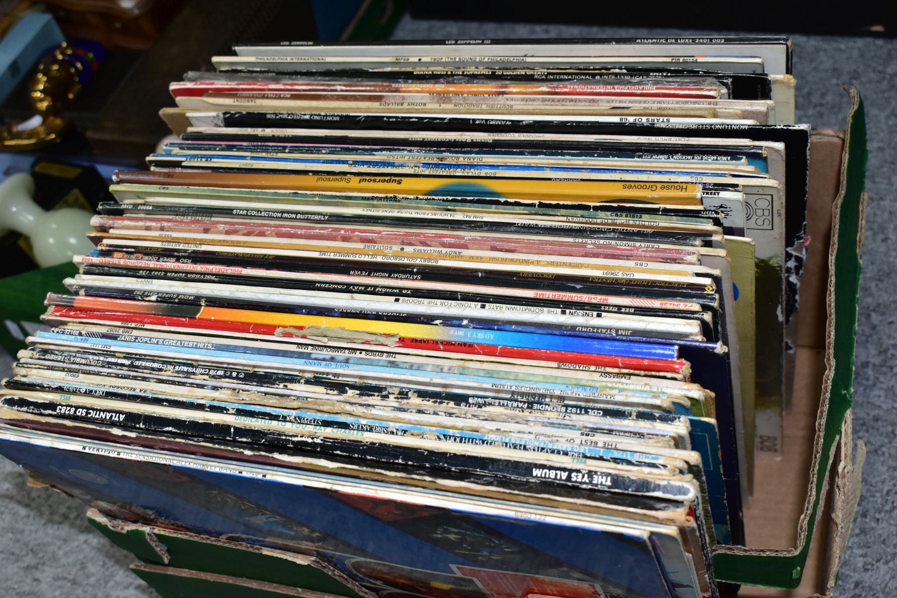 TWO TRAYS CONTAINING OVER ONE HUNDRED AND FIFTY LPS AND COVERS, along with a tray of Charles Dickens - Image 3 of 10