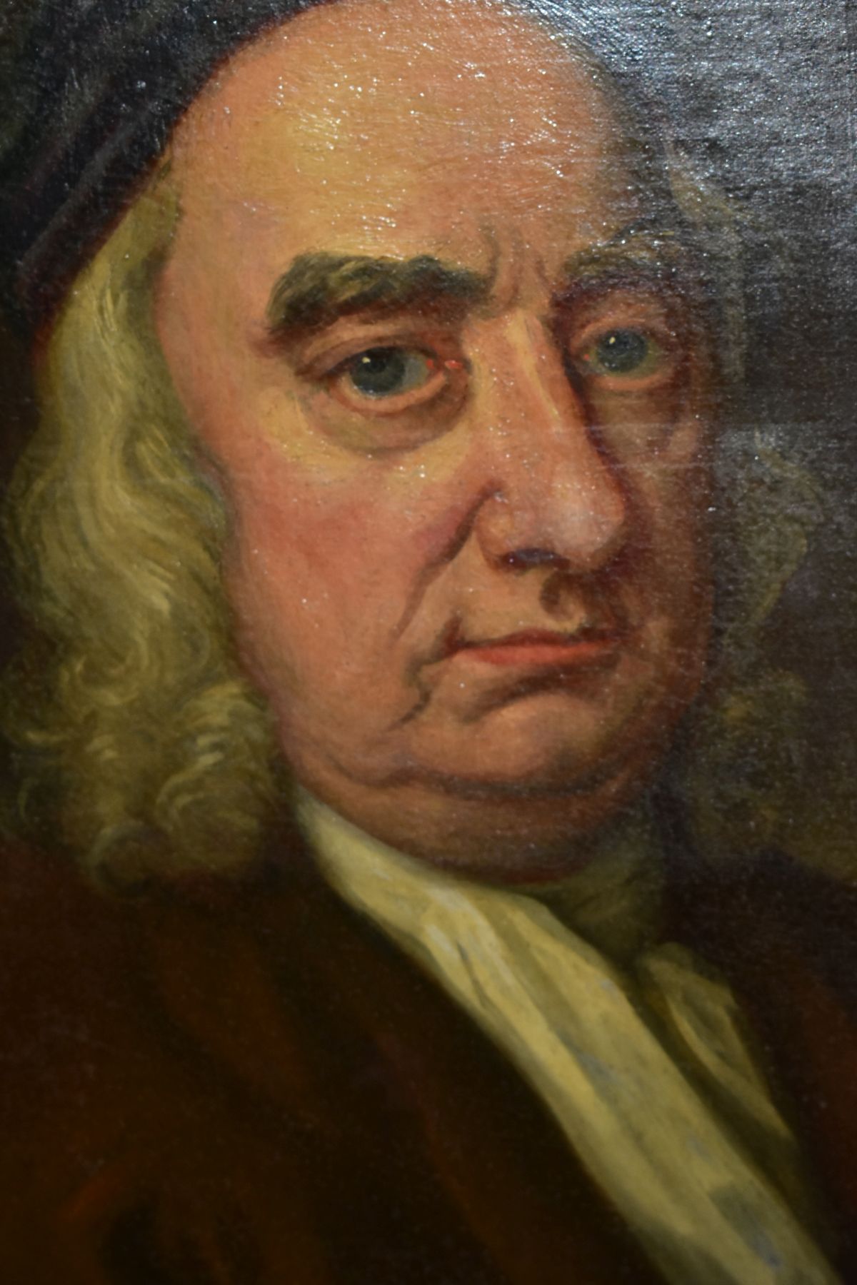 A 19TH CENTURY PORTRAIT OF POLITICAL SATIRIST JONATHAN SWIFT, after the original painting by Francis - Bild 3 aus 6