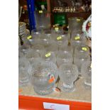 TIMO SARPANEVA FOR IITTALA KEKKERIT GLASS WARES, comprising fourteen 9cm wine glasses, nine 11cm
