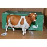 A BESWICK RED FRIESIAN COW, Ch. Claybury Leegwater, No.1362B, matt finish, oval Beswick backstamp,