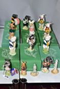 A SET OF TWELVE BESWICK PIG PROMENADE FIGURES, comprising John The Conductor PP1, Matthew The