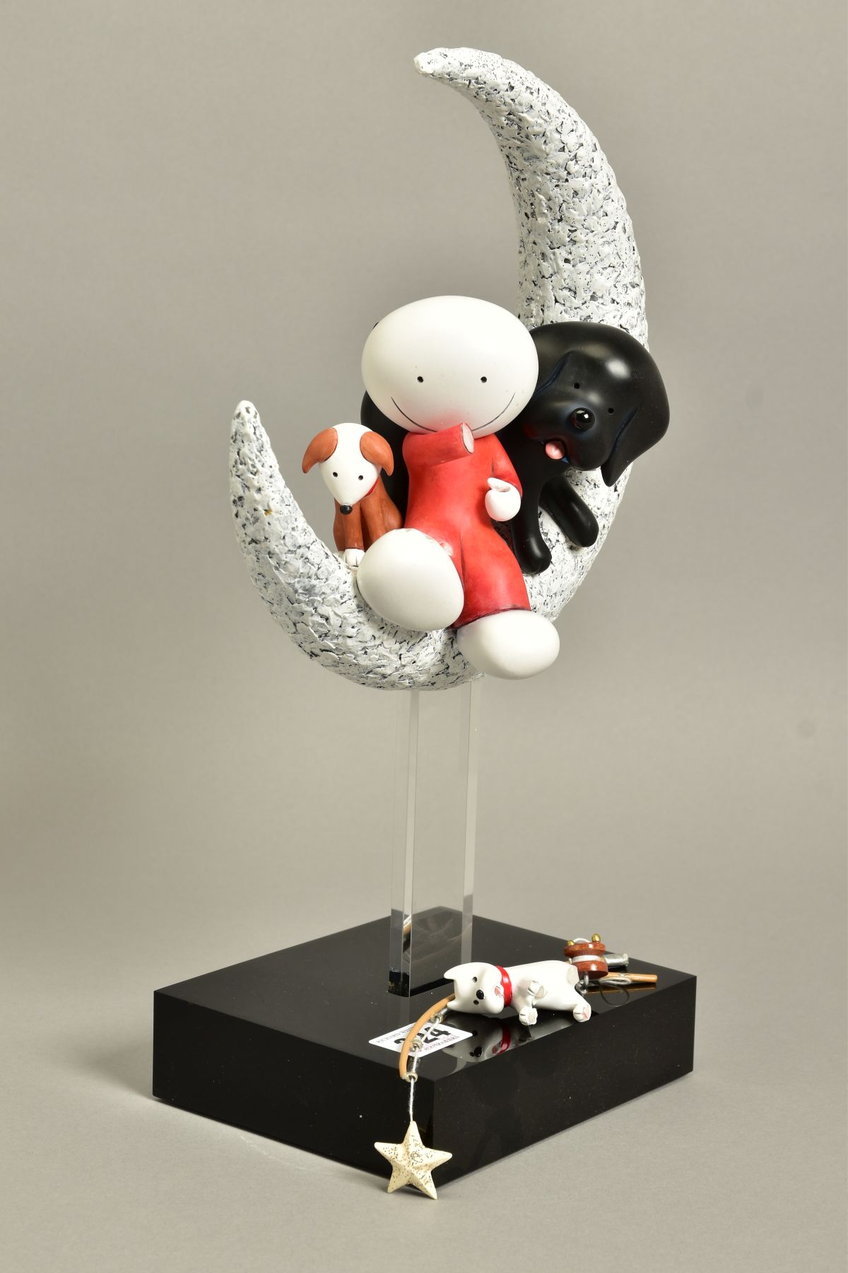 DOUG HYDE (BRITISH 1972) 'CATCH A FALLING STAR', an export edition sculpture of a boy and dog 46/ - Image 4 of 6