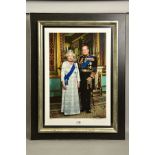 JOHN SWANNELL (BRITISH 1946), 'HER MAJESTY QUEEN ELIZABETH AND HRH PRINCE PHILIP', a limited edition