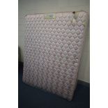 A PINK REST ASSURED 5FT DIVAN BED AND MATTRESS