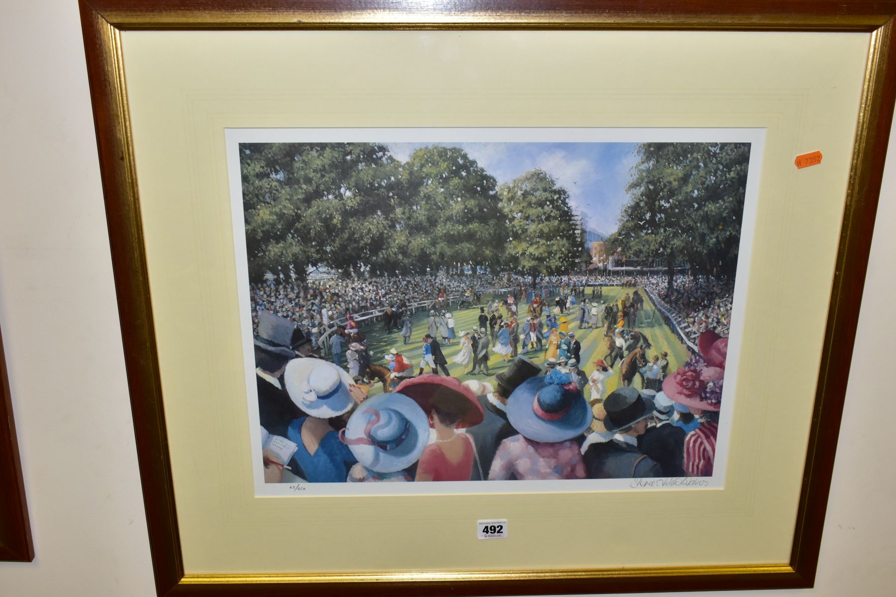 SHERREE VALENTINE DAINES (BRITISH 1959) 'LADIES DAY, ROYAL ASCOT' a limited edition print of the
