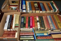 BOOKS, approximately ninety titles in four boxes including Art and Antiques, Biography and Novels