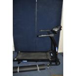 A PRO FITNESS RUNNING MACHINE ( PAT pass and working ) and a fitness mat(2)