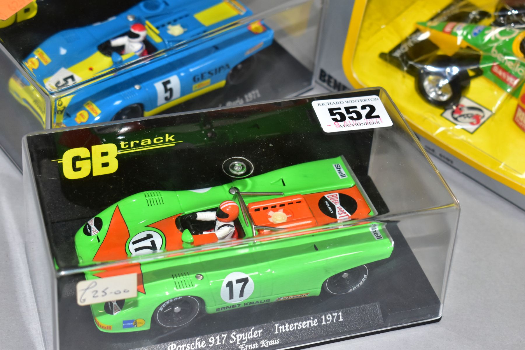TWO BOXED GB TRACK PORSCHE 917 SPYDER SLOT RACIING CAR MODEL,S Interserie 1971, No.GB3 and 1000 KM - Image 4 of 4