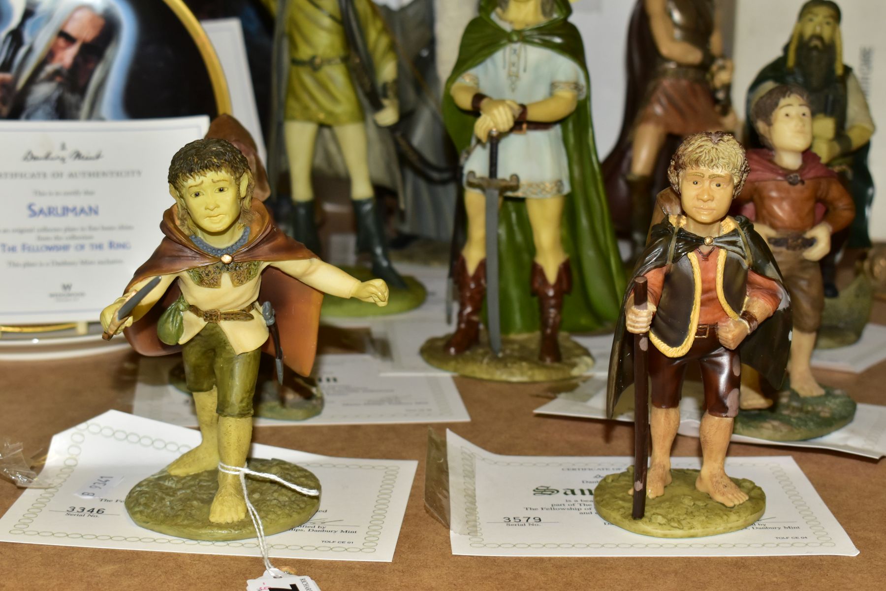 DANBURY MINT: THE LORD OF THE RINGS, a collection of nine resin figures (The Fellowship of the Ring) - Image 3 of 6