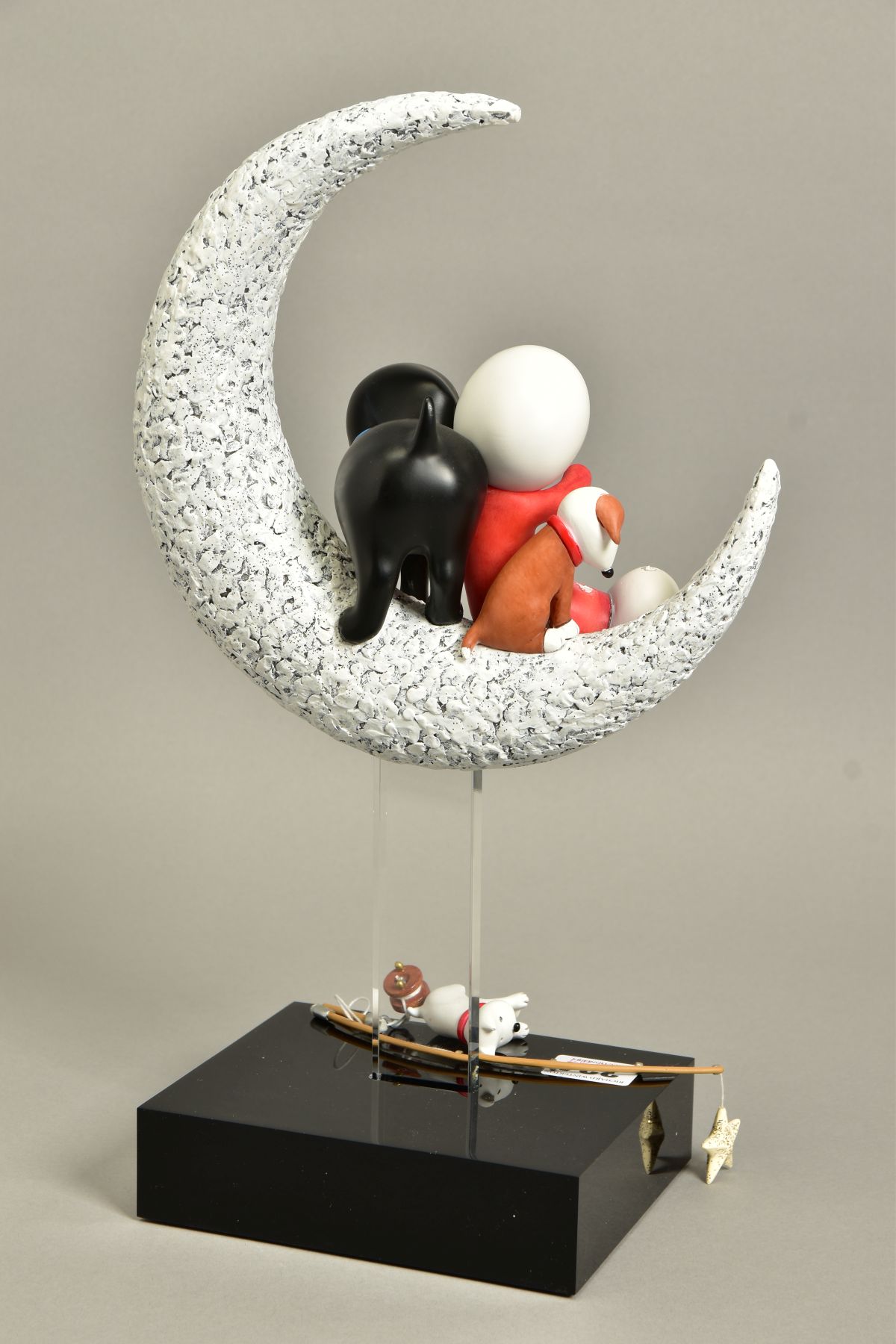 DOUG HYDE (BRITISH 1972) 'CATCH A FALLING STAR', an export edition sculpture of a boy and dog 46/ - Image 5 of 6